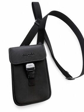 Coach Black crossbody phone bag